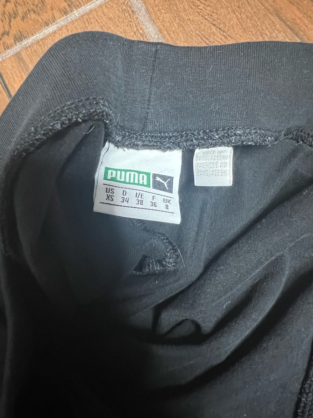 Puma Balck and Blue Patch Leggings Women’s Slim Size XS - Picture 4 of 5